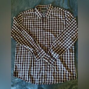 American Rag
Men's Plaid Shirt - Maroon and White